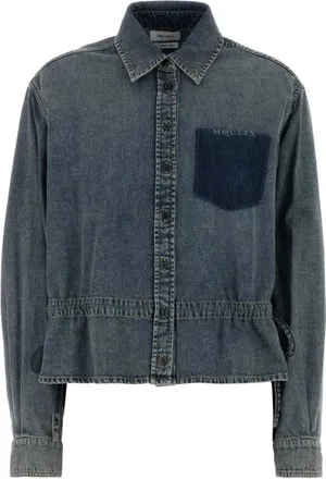 Alexander McQueen Mujer, Blusas y Camisas, Azul, Talla: M
