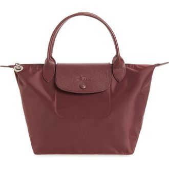 Longchamp Small Le Pliage One Top Handle Bag in Burgundy at Nordstrom