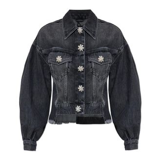 AllSaints Jassen, Dames, Grijs, S, Denim, Denim jack Beth