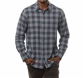 Travis Mathew Quinella Button Shirt In Heather Vintage Indigo