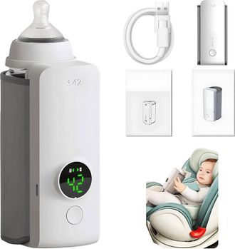 OEM Calentador De Biberones Port&aacute;til Inteligente: Pantalla Digital Inal&aacute;mbrica, Calentamiento R&aacute;pido Y Mantenimiento Del Calor, Termostato Inteligente, Ca