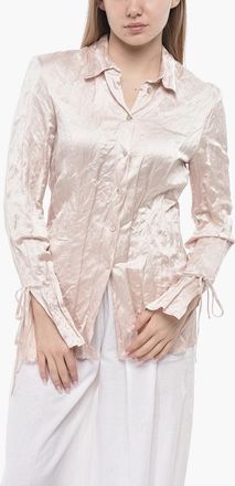 Blumarine Camicia in Satin Effetto Stropicciato Blumarine
