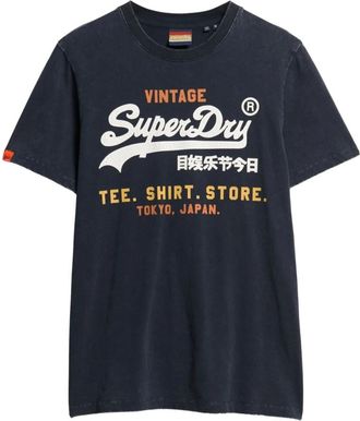 Superdry Hombre, Camisetas, Azul, Talla: S