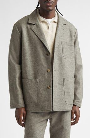 De Bonne Facture Traveler Merino Wool Sport Coat in Fontainebleau Grey at Nordstrom, Size 36 Us