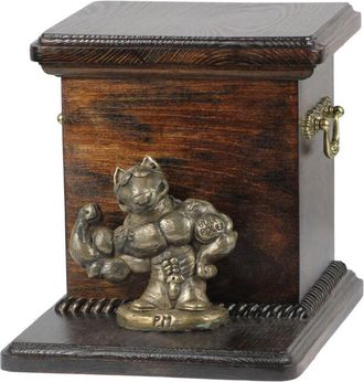 OEM Bull Terrier, Bull Terrier Iii - Una Urna Para Cenizas De Perro Con Una Estatuilla, Una Elegante Urna Para Un Perro, Una Urna &Uacute;nica Con Un Busto De Pe