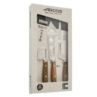 Arcos Arcos Set De Cuchillos De Queso De La Serie N&oacute;rdika En 3 Piezas