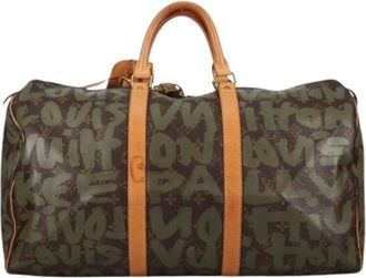 Louis Vuitton Tweedehands Canvas Louis Vuitton tassen - Dames - Vintage Weekendtas - Veelkleurig - ONE Size - Vintage
