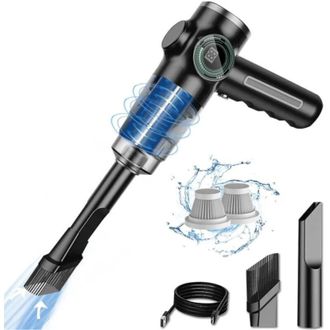 OEM Aspiradora Inal&aacute;mbrica Para Coche De 29000 Pa Y 120 W - Potente Aspiradora De Mano Recargable Con Pantalla Lcd Y Bater&iacute;a De Larga Duraci&oacute;n - Crezuo