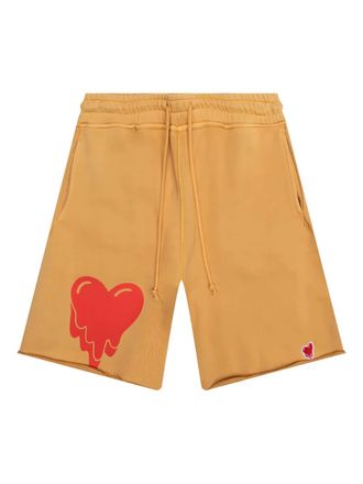 Emotionally Unavailable logo-patch shorts - Brown
