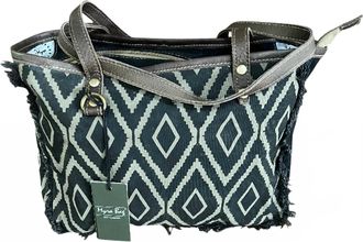 Myraswim Womens Chevron Tote In Black