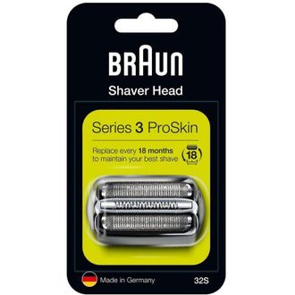 Braun key - L&aacute;minas De Recambio+portacuchillas - Serie 3 - 32s - Plateado - 81633297 - 4210201115809