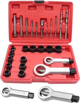 OEM Kit De 26 Extractores De Tornillos, Separadores De Tuercas Y Brocas Para Extraer Pernos