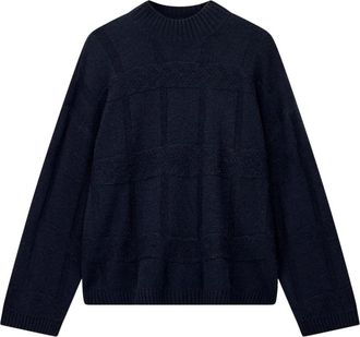 Emporio Armani Jersey de Lana y Cachemira - Knitwear - Mujer - Azul - S
