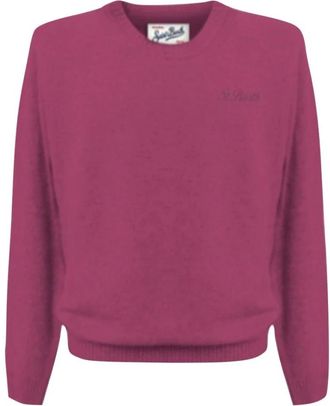 MC2 Saint Barth Merino Wol Heren Licht Sweater - Heren - Ronde hals truien - Roze - L - Wol - Truien & Vesten