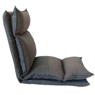 Mobili Rebecca Mobili Rebecca - Rebecca Mobili Silla Sill&oacute;n Plegable Suelo Gris Claro Metal Poli&eacute;ster 70x56x70
