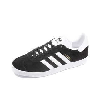 adidas Originals adidas Unisex Gazelle Running Shoes, Black Core Black White Gold Metallic, 9 UK
