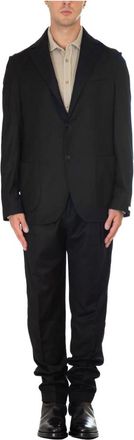 BRIGLIA 1949 Rood wollen pak - Heren - Business pakken - Zwart - 2XL - Wol - Kostuums