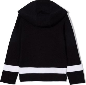 Emporio Armani Knitted Wool Blend Cardigan - Blue