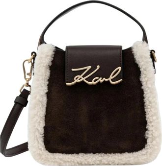 Karl Lagerfeld Hobo S Ante - Dames - Mini tas - Bruin - ONE Size - Tassen