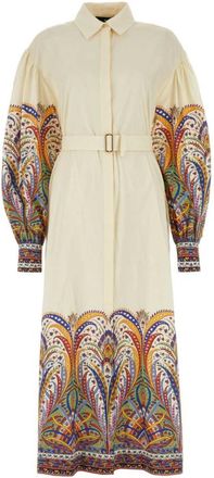 Etro Beige Printed Shirt Dress