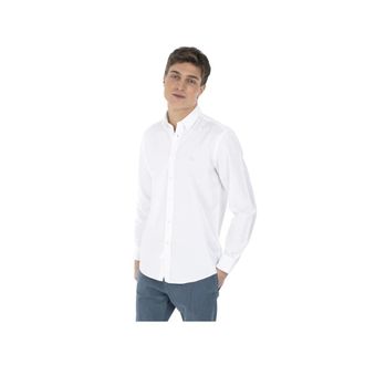 Harmont & Blaine Oxford Overhemd - Heren - Casual Overhemden - Wit - M - Katoen - Overhemden