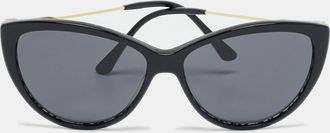 Jimmy Choo London Black/gold Tone Gradient Rym Cat Eye Sunglasses