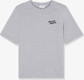 Maison Kitsun&eacute; Cotton T-shirt with lettering logo - MAISON KITSUNE - gender_Woman