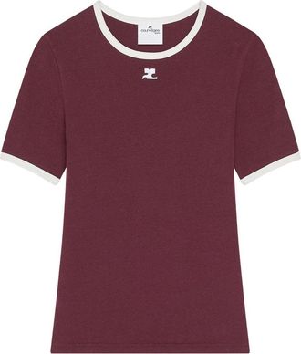 Courr&egrave;ges Signature Contrast T-Shirt