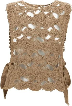 KANGRA Tops, Dames, Beige, S, Katoen, Top