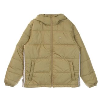 adidas Hooded Puff Beige Down Jacket - Heren - Ski Jassen - Beige - XL - Polyester - Fitness