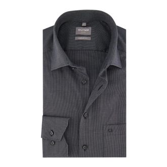 Olymp Olymp, Overhemden, Heren, Grijs, L, Katoen, Luxor Comfort Fit Business Shirt