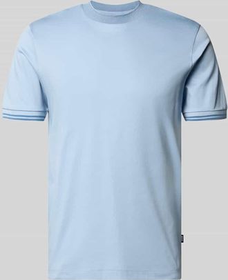 HUGO BOSS Slim Fit T-Shirt aus reiner Baumwolle Modell H-TESSLER 238 in Hellblau, Gr&ouml;&szlig;e XXXL