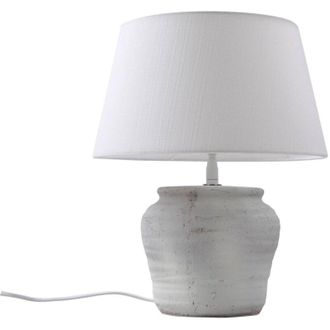 Lindby L&aacute;mpara De Mesa aelith En Blanco Textura, Tela, Tejido, Seda - Lindby