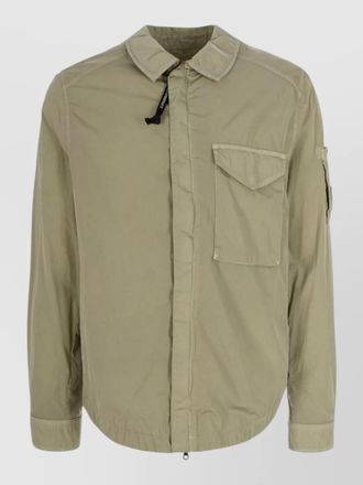 C.P. Company nylon overshirt buttoned cuffs detachable accessories