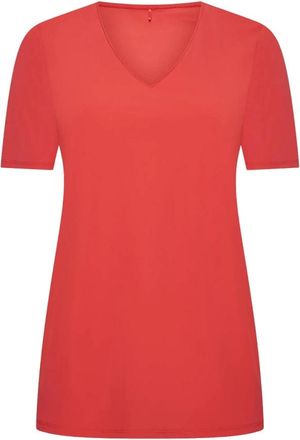Plus Basics Dames, Tops, Rood, Maat: 2XL