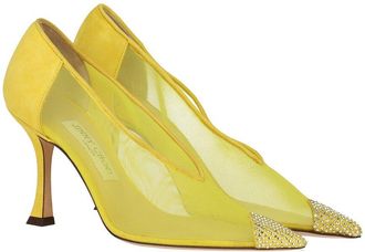 Jimmy Choo London Nicole 90 Mesh Heel