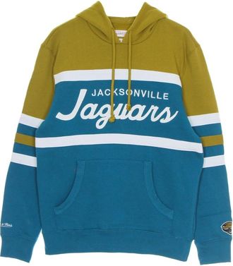 Mitchell & Ness NFL Head Coach Hoody Jacksonville Jaguars - Heren - Hoodies - Blauw - S - Katoen - Hoodies & sweatvesten