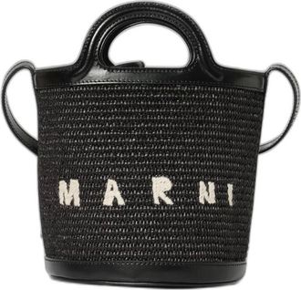 Marni Tropicalia Mini Bucket - Dames - Tassen - Zwart - Maat: ONE Size
