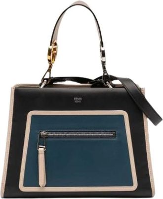 Fendi Pre-owned Handbags, female, Multicolor, Size: ONE SIZE Pre-owned Runaway Satchel