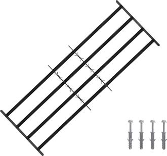 vidaXL Reja De Seguridad Para Ventanas Con 4 Barras Transversales Vidaxl