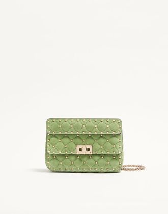 Valentino Garavani Borsa Piccola Valentino Garavani Rockstud Spike In Suede Donna MENTA UNI