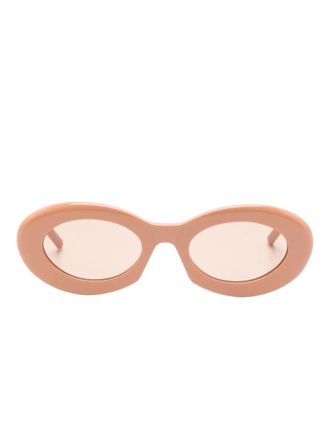 Saint Laurent Eyewear Occhiali da sole ovali - Rosa