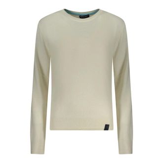 North Sails Round-neck Knitwear, male, White, Size: XL Crew Neck Sweater