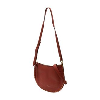 Isabel Marant Womens Oskan Shoulder Bag Red Cowhide