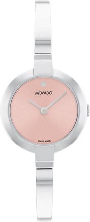 Movado Ela Bangle Quartz Pink Dial Ladies Watch 0607726