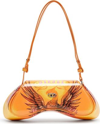 Diesel Play Faux Leather Crossbody Bag in Orange at Nordstrom