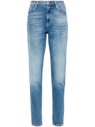Calvin Klein Jeans high-rise tapered jeans - Blue