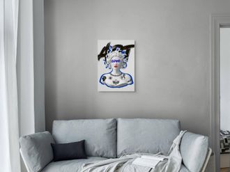 Arte Dal Mondo Adm - Print on Acrylic Stylized Jellyfish