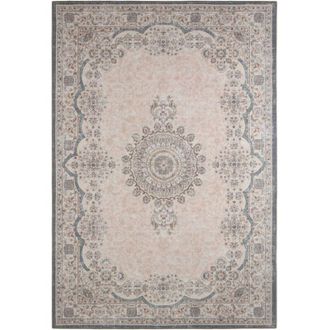 Sweeek Indoor rug with baroque pattern, pink, red and blue, Melgy, 290x200 cm