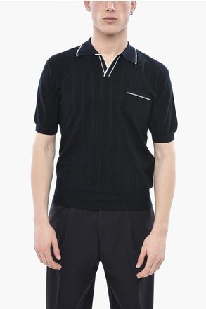 Altea Cotton Polo with Chest Pocket and Open Collar size Xl